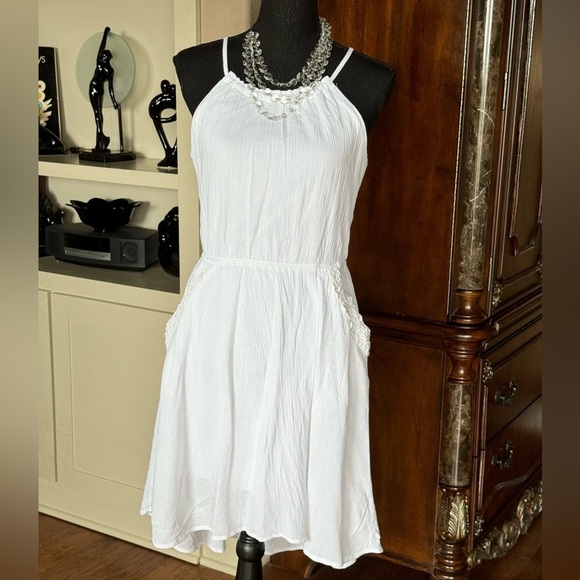 B Smart White Dress‎ Embroidery Lace Trim - Picture 4 of 12